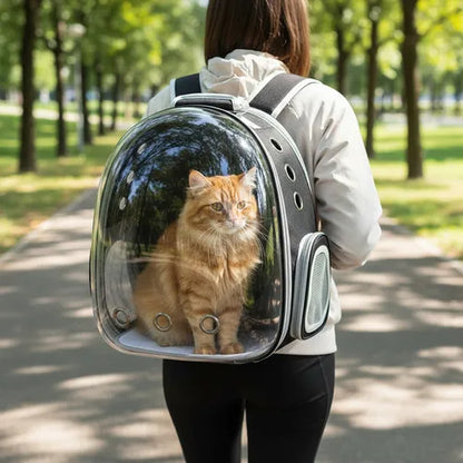 Mochila Transportadora para Gatos: Acolchada, Ventilada y de Diseño
