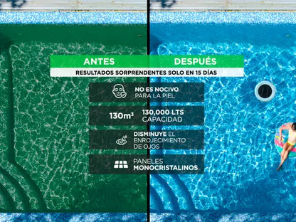 Ionizador Solar Gadnic: 90% Menos Cloro | Agua Cristalina