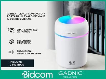 Humificador Difusor Gadnic Ultrasonico Aromático Electrico
