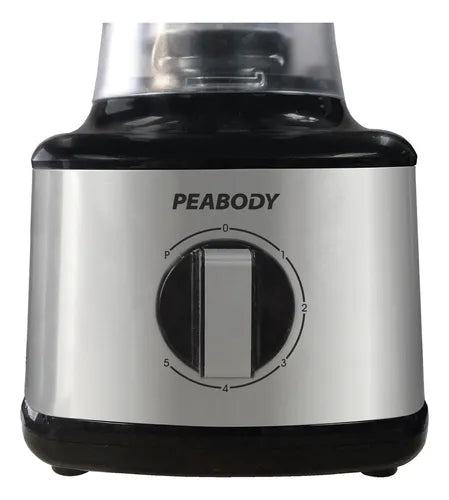 Licuadora Peabody Pe-ln601 600W 1,5 Litros 5 Velocidades Color Negro y Gris